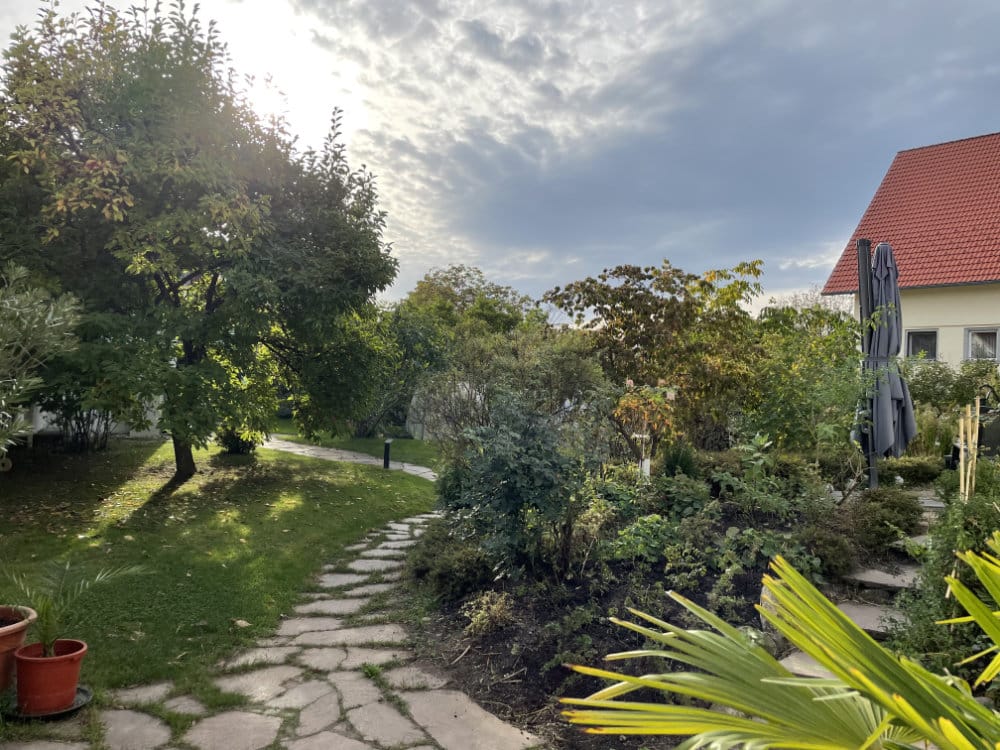 Der Garten des Ferienhauses